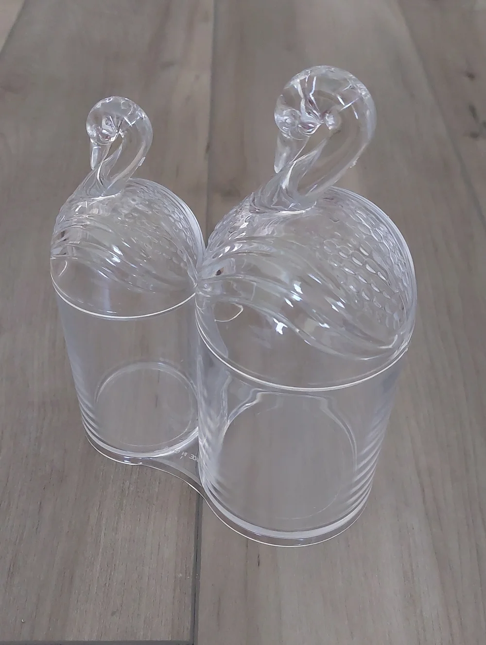 SWAN Cotton Ball & Swab Holder NIB